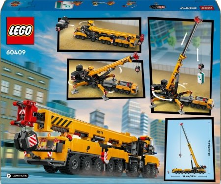 60409 LEGO® City Big Vehicles Geltonas mobilus statybų kranas 