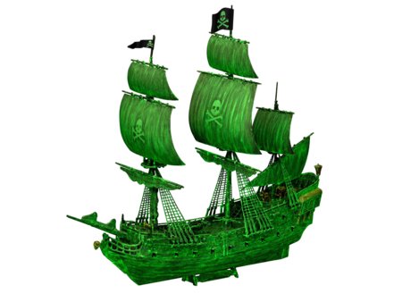 REVELL 1:150 šviečiantis tamsoje modelis Ghost Ship Easy-Click, 05435 