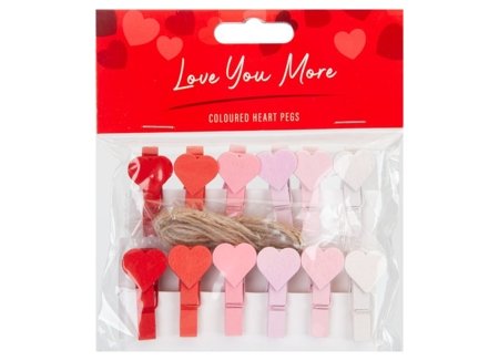 LOVE YOU MORE širdies formos segtukai, 737134 