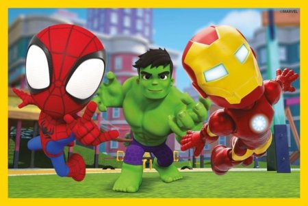 CLEMENTONI dėlionė Spidey and His Amazing Friends, 6 kubai., 40661 