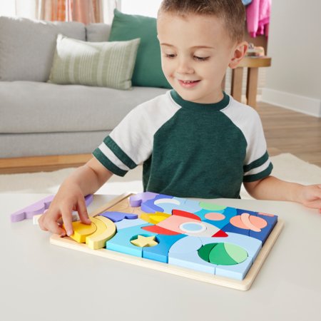 FISHER PRICE medinė dėlionė raketa, HXY42 