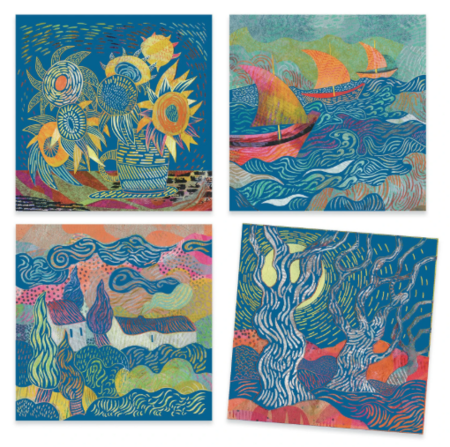 DJECO kūrybinis rinkinys The South Inspired by Vincent Van Gogh, DJ09378 