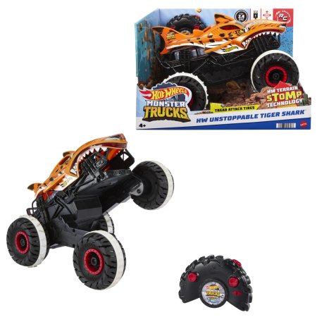 HOT WHEELS RC automodelis tigrinis ryklys, HGV87 HGV87