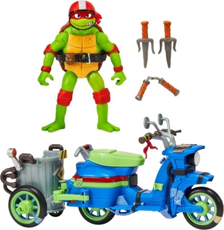 TMNT motociklas su figūrėle Raphael, 84306 83432