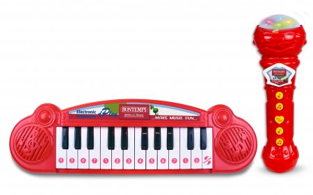 BONTEMPI elektroninis pianinas (24 klavišų) su mikrofonu, 60 2110 60 2110