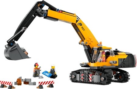 60420 LEGO® City Big Vehicles Geltonas statybų ekskavatorius 