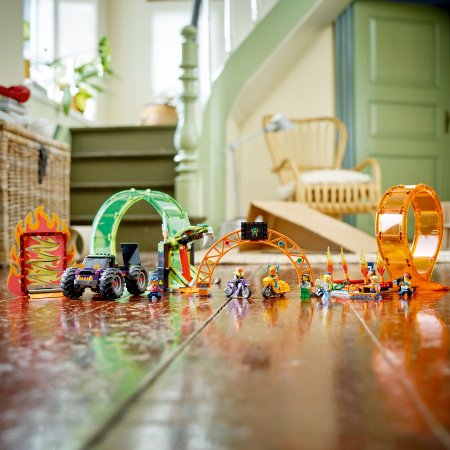 60339 LEGO® City Stunt Kaskadinių triukų arena su dviguba kilpa 60339