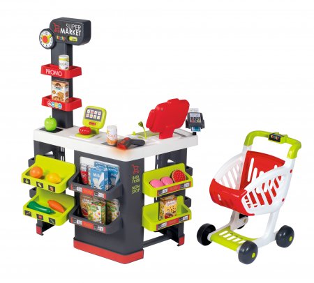 SMOBY prekybos centro rinkinys su 42 priedais, 7600350234 7600350234