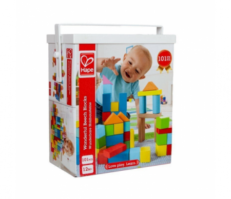HAPE Medinės kaladėlės 101 vnt., E8247 E8247