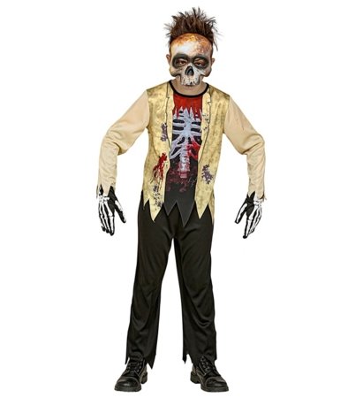 WIDMANN kostiumas Zombio skeletas, dydis (140 cm / 8-10 metų), 98257 