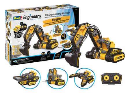 REVELL RC konstruktorius Engineering Vehicle 4in1, 21304 