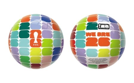 MONDO FIFA World Cup futbolo kamuolys, 14 cm, 5711 