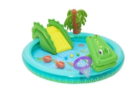 BESTWAY pripučiamas baseinas Krokodilas, 53166 