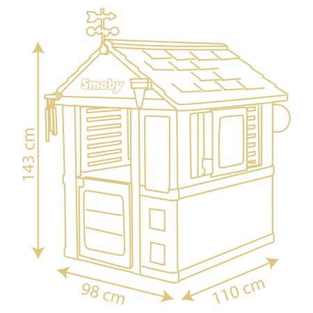 SMOBY lauko žaidimų namelis 4 Seasons, 7600810731 