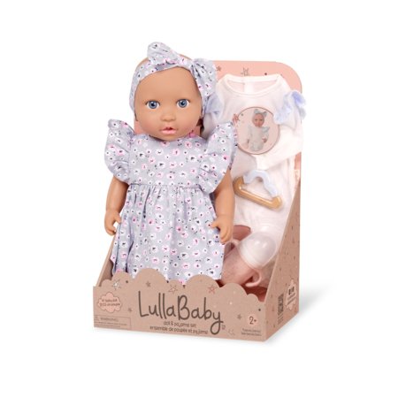 LULLABABY lėlė kūdikis su kūdikio reikmenų rinkiniu, LBY7712Z 