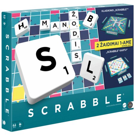 MATTEL GAMES Žaidimas Scrabble 2 -1me LT, HXW10 
