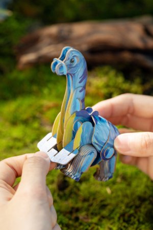 MAKEBUG 3D popierinė delionė brachiosaurus, MB-D-0036 