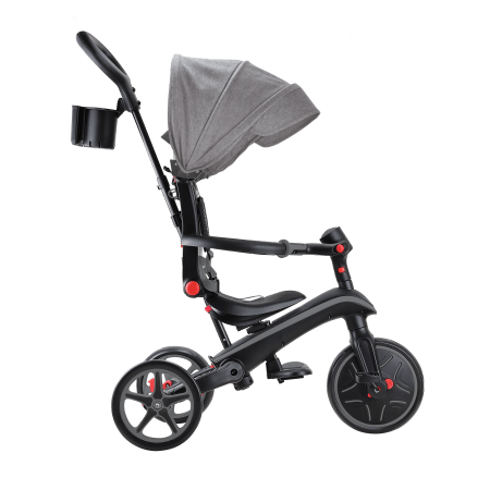 GLOBBER triratukas Explorer Trike 4in1,juodas-pilkas, 732-120 