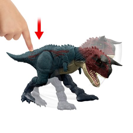 JURASSIC WORLD 1:32 interaktyvus dinozauras Carnotaurus, JKG85 