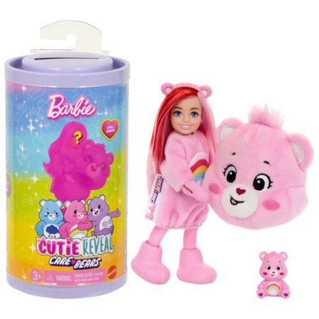 BARBIE Čelse's Cutie Reveal Care Bears siurprizų rinkinys, asort., JCN97 