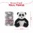 PERLETTIpliušinis žaislas su antklode Paul panda, 13070 13070