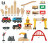 BRIO rinkinys su traukinio bėgiais Railway deluxe, 33097 33097