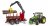 BRUDER traktorius John Deere 7R 350 su miško priekaba ir 4 rąstais, 03154 03154