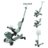 GLOBBER paspirtukas Go Up Baby Lights 360, 3in1, pastelinis žalias, 844-104 