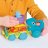 TOMY mašinėlės rinkinys su dinozauru Chase & Roll Raptors, E73251 E73251
