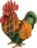 MAKEBUG 3D popierinė delionė rooster, MB-D-0015 
