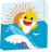 DIAMOND DOTS kūrybinis rinkinys piešimas deimantais Baby Shark Stay Cool!, 3295 deimantai, DBX.087 DBX.087