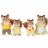 SYLVANIAN FAMILIES Voveraičių šeimynėlė, 3136/4172 