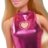 BARBIE madistė blizgančia rožine suknele, HYT88 