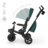 KINDERCRAFT triratukas SPINSTEP 2 Plus, žalias, KRSPST02GREPL00 