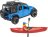 BRUDER automobilis Jeep Wrangler Rubicon su baidare ir figurėle, 2529 