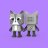 MOB DESIGN garsiakalbis Dancing Animal Raccoon, DA-22-02 DA-22-02