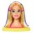 BARBIE Styling Head vaivorykštės spalvų stilizavimo galva, HMD78 HMD78
