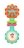 PLAYGRO barškutis Twisting Barbell, 4088758 