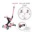 GLOBBER paspirtukas Go Up Deluxe Lights 360°,  pastelinis rožinis, 699-310 