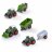 SIMBA DICKIE TOYS traktorius su priekaba Fendt Micro Farmer asort., 203732002 203732002