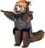 MAKEBUG 3D popierinė delionė Red Panda, MB-B-0013 