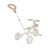GLOBBER mokomasis triratukas Learning Trike, 3in1 Plus, kokosinis, 738-466 