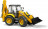BRUDER traktorius su krautuvu JCB 5CX eco Backhoe, 02454 02454