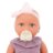 LULLABABY lėlė kūdikis su alyvinės spalvos megztiniu, LBY7295Z 