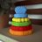 BABY EINSTEIN įvairių tekstūrų kramtukas Stack & Teether, 12356 