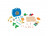 PLAYGO DOUGH Kelio darbų rinkinys, 8845 8845