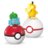 MEGA CONSTRUX POKEMON dviejų  Poke rutulių pakuotė asort., HXP11 