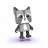 MOB DESIGN garsiakalbis Dancing Animal Raccoon, DA-22-02 DA-22-02