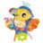 PLAYGRO kramtukas - žaislas su čežančiu audiniu Tamika Toucan, 0189055 