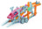 CLEMENTONI SCIENCE & PLAY BUILD konstruktorius Car Transporter, 240 dalių, 75164 